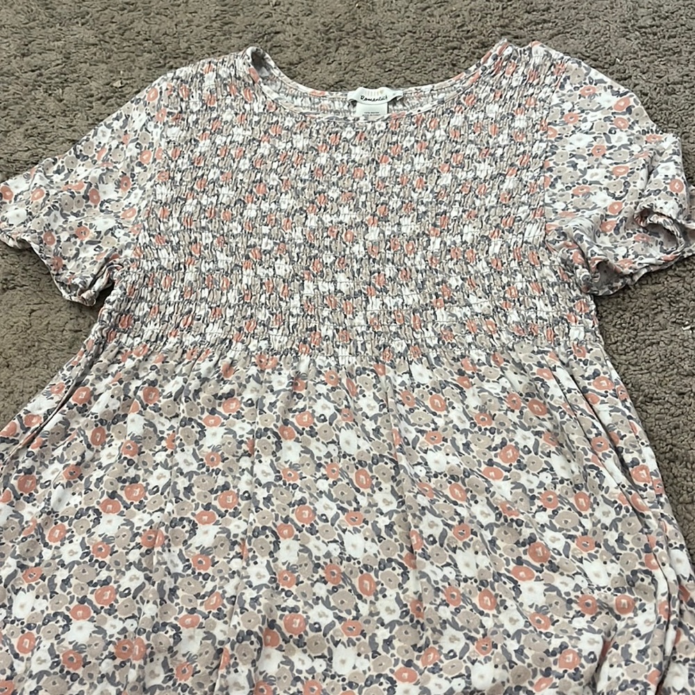 Urban romantics tight fitted shirt flowy at the bottom
